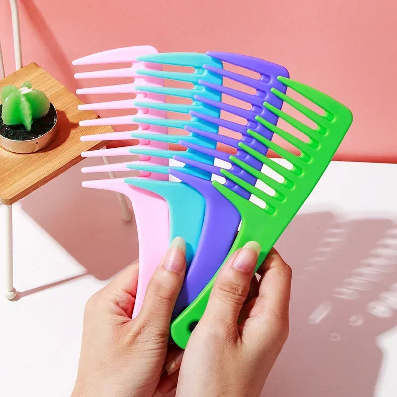 Large Wide-tooth Curly Hair Comb Curly Women Smooth Hair Comb No Knot Thickened Hairdressing Comb Hair Styling Tools