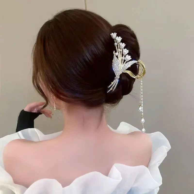 Alloy Hair Clip,Large hair Accessories, Simple hairpin,Thin hair Styling Tools for women