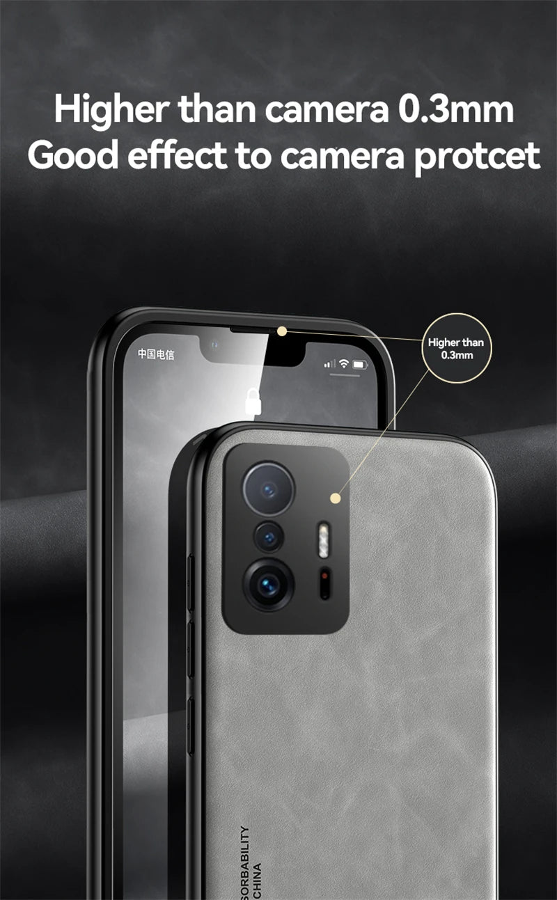 for xiaomi 11 lite case leather car magnetic holder phone cases for xiomi mi11 xiaomi mi 11 lite ne 5g 11lite light back cover