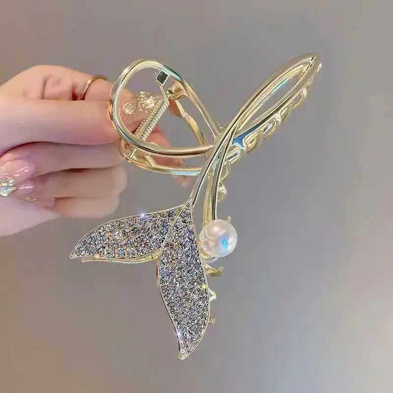 Alloy Hair Clip,Large hair Accessories, Simple hairpin,Thin hair Styling Tools for women