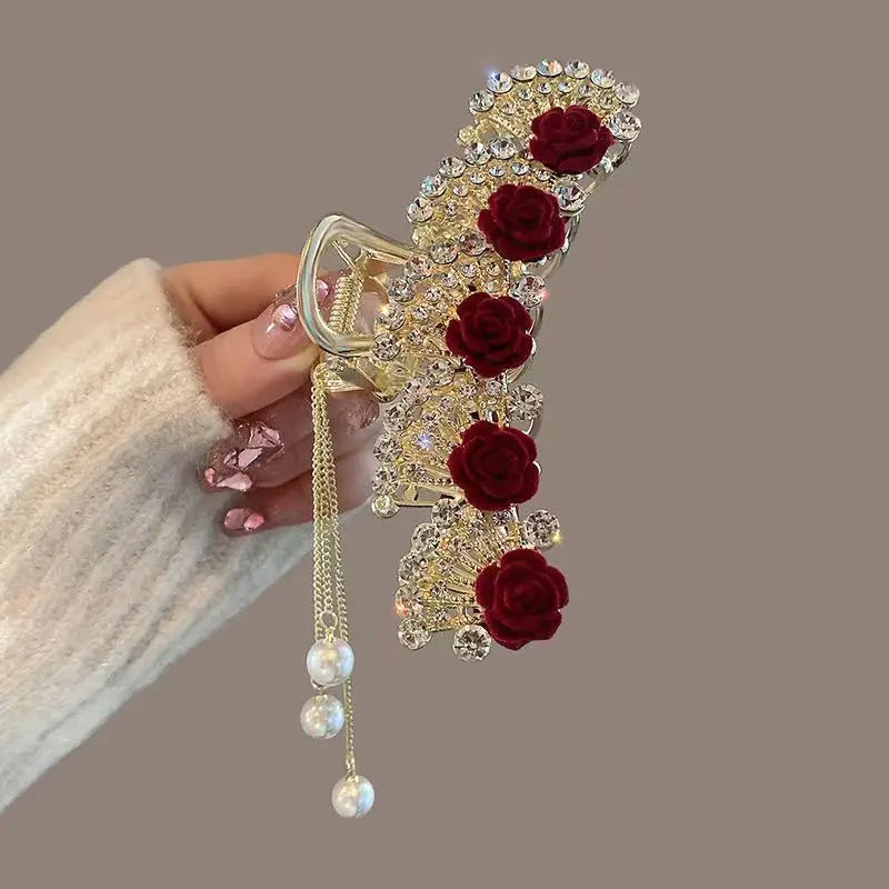 Alloy Hair Clip,Large hair Accessories, Simple hairpin,Thin hair Styling Tools for women
