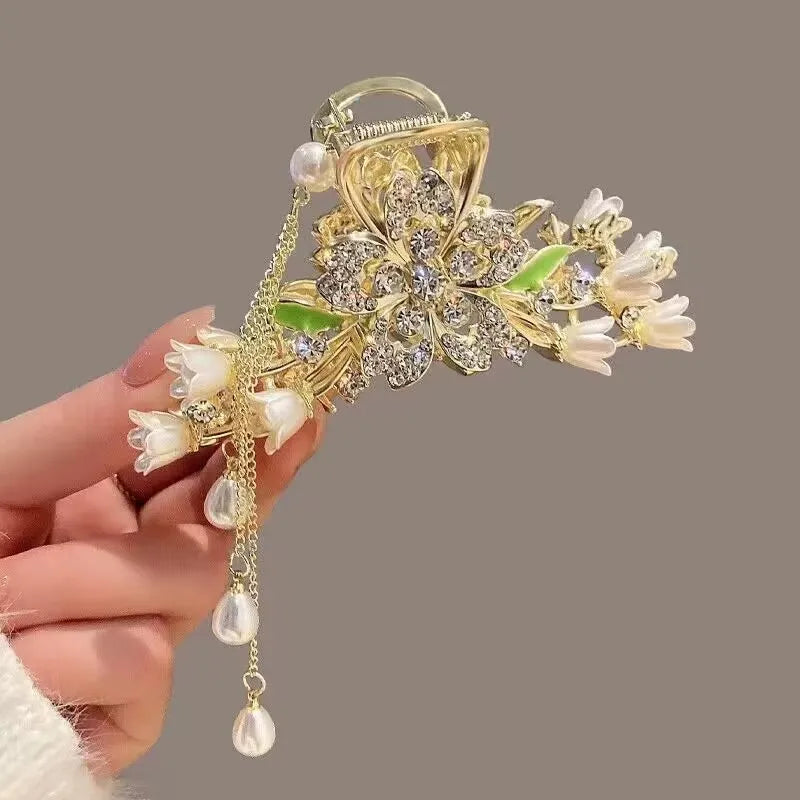 Alloy Hair Clip,Large hair Accessories, Simple hairpin,Thin hair Styling Tools for women