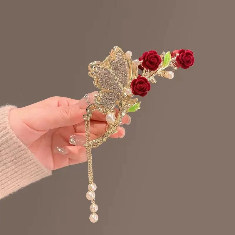 Alloy Hair Clip,Large hair Accessories, Simple hairpin,Thin hair Styling Tools for women