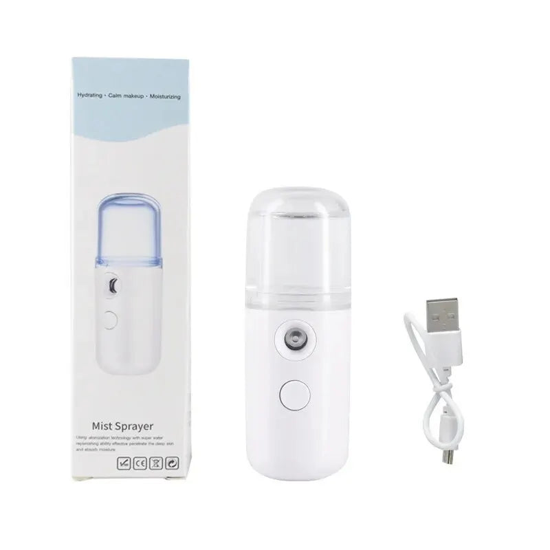 Mist Sprayer Facial Mister Mini Portable Rechargeable Handy Face Humidifier Facial Sprayer Skin Care Machine For Face Hydrating