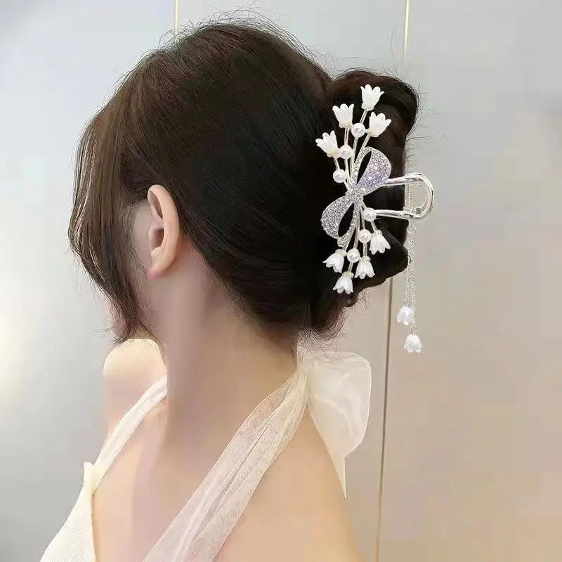 Alloy Hair Clip,Large hair Accessories, Simple hairpin,Thin hair Styling Tools for women