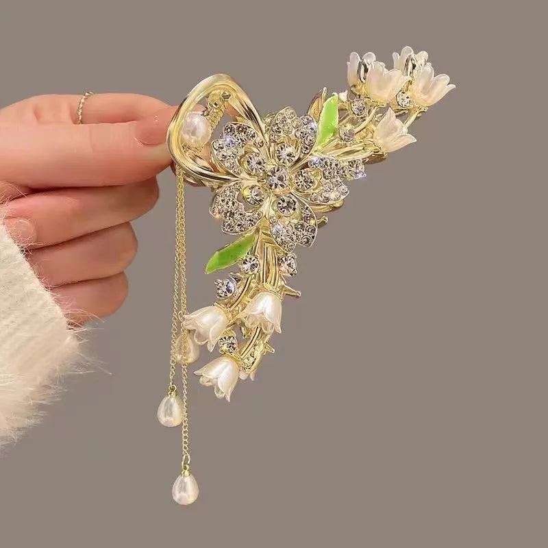 Alloy Hair Clip,Large hair Accessories, Simple hairpin,Thin hair Styling Tools for women