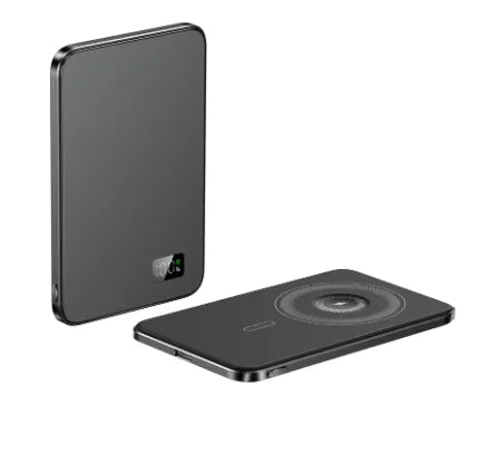 New Ultra thin Alloy Powerbank Magnetic Power Bank Wireless Fast Charger For iPhone 16 15 14 13 12 Backup battery For Magsafe