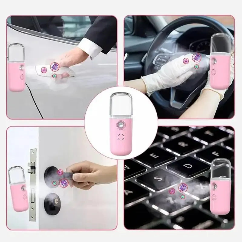 Mist Sprayer Facial Mister Mini Portable Rechargeable Handy Face Humidifier Facial Sprayer Skin Care Machine For Face Hydrating