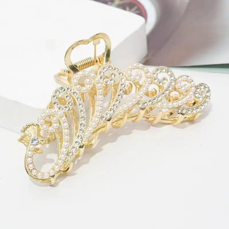 Alloy Hair Clip,Large hair Accessories, Simple hairpin,Thin hair Styling Tools for women