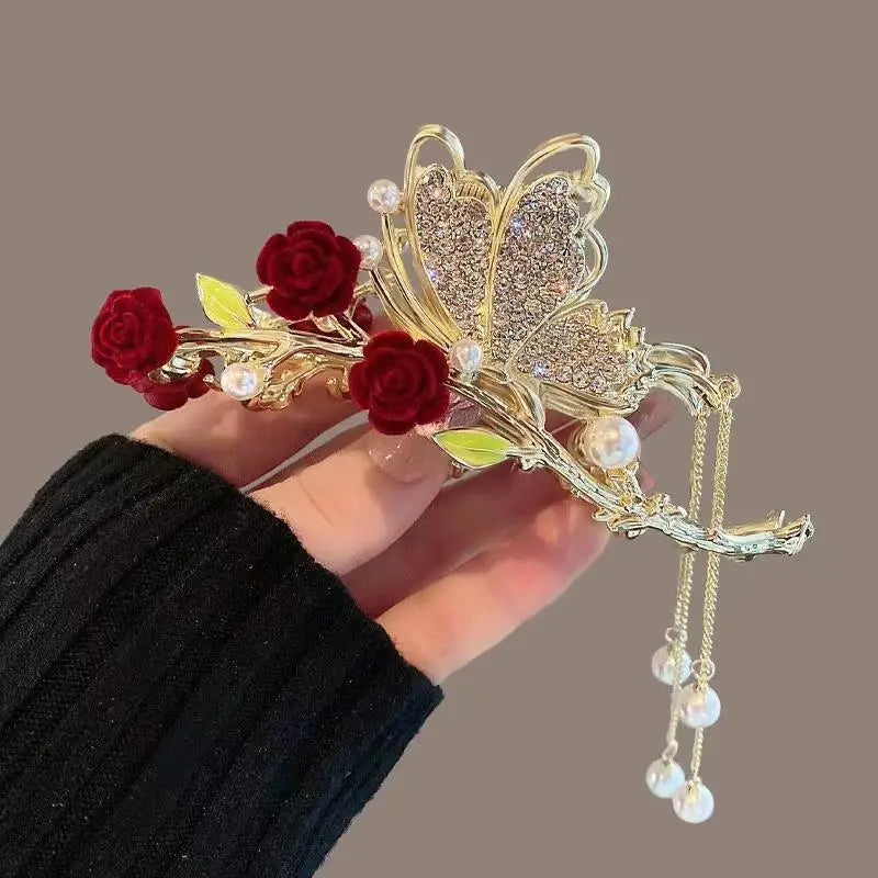 Alloy Hair Clip,Large hair Accessories, Simple hairpin,Thin hair Styling Tools for women