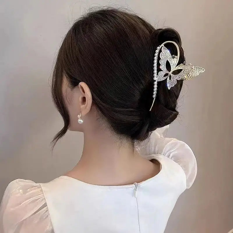 Alloy Hair Clip,Large hair Accessories, Simple hairpin,Thin hair Styling Tools for women