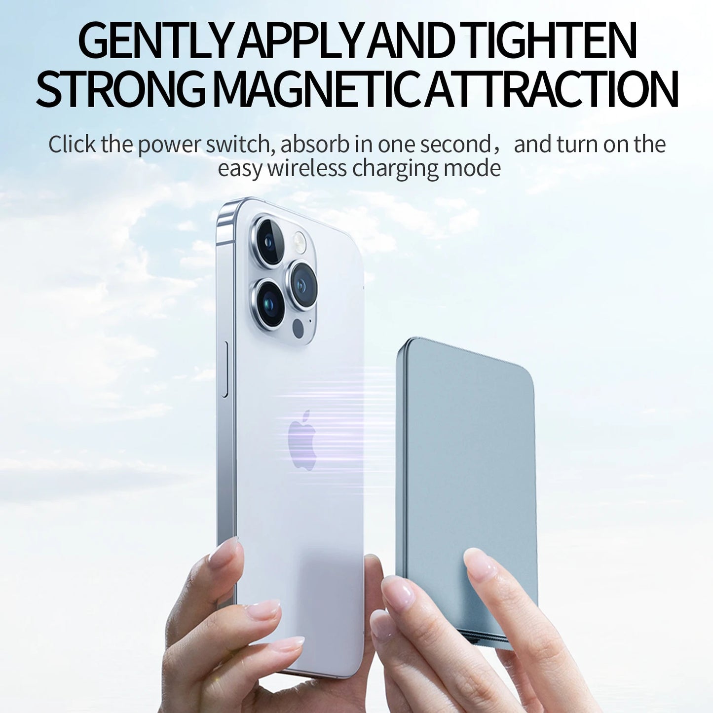 New Ultra thin Alloy Powerbank Magnetic Power Bank Wireless Fast Charger For iPhone 16 15 14 13 12 Backup battery For Magsafe