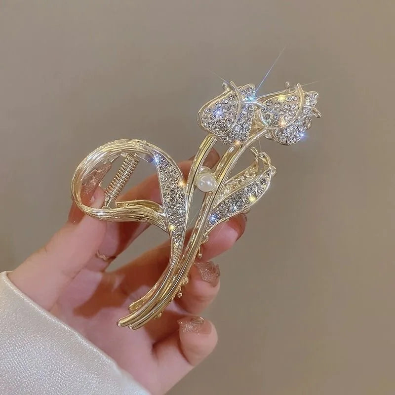 Alloy Hair Clip,Large hair Accessories, Simple hairpin,Thin hair Styling Tools for women