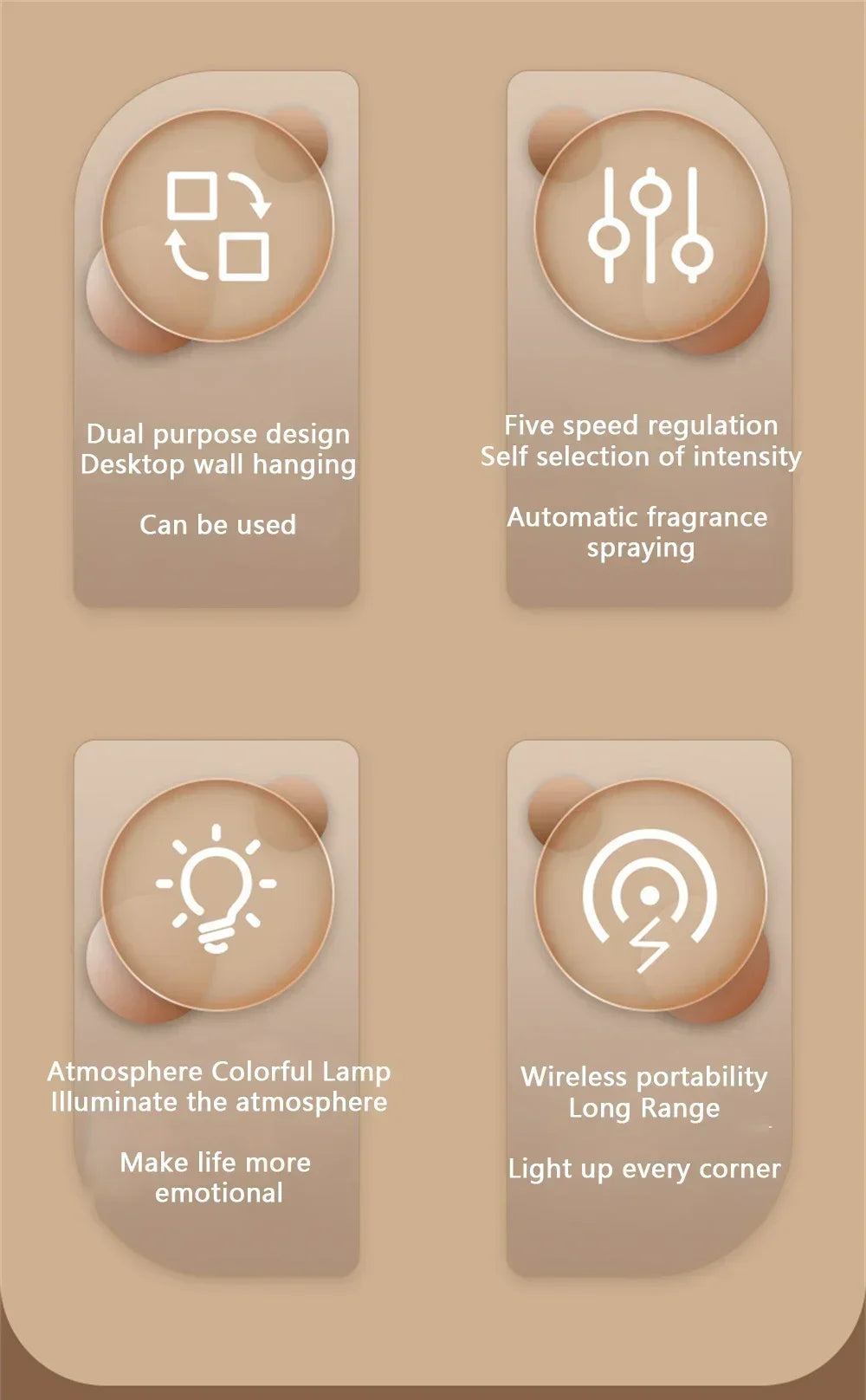 5 Gear Aroma Diffuser Fragrance Essential Oil Aromatherapy Machine Wall Mounted Humidifier Machine Air Freshener Bedroom Toilet