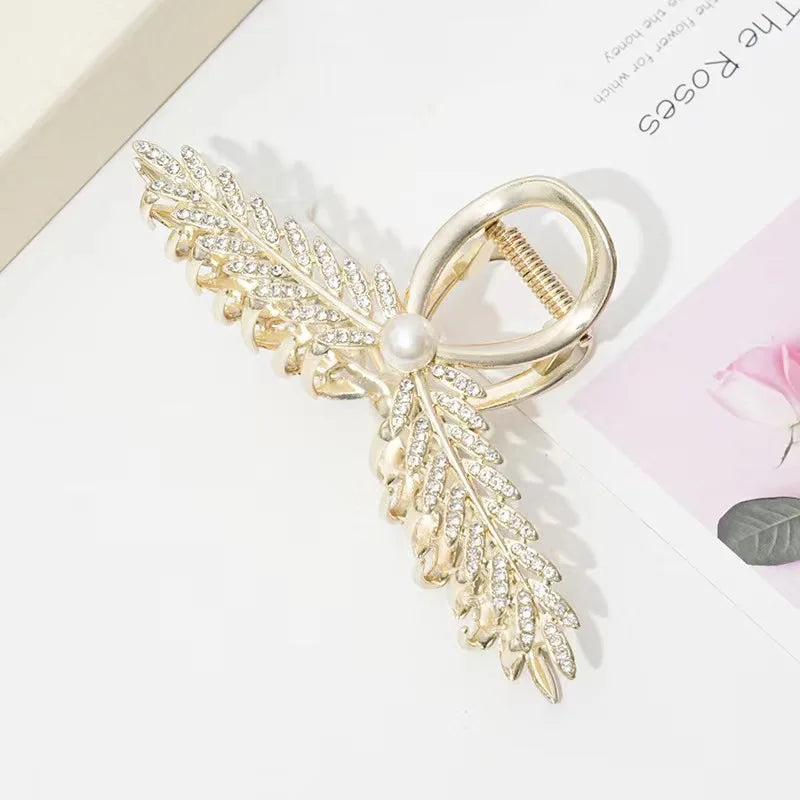 Alloy Hair Clip,Large hair Accessories, Simple hairpin,Thin hair Styling Tools for women