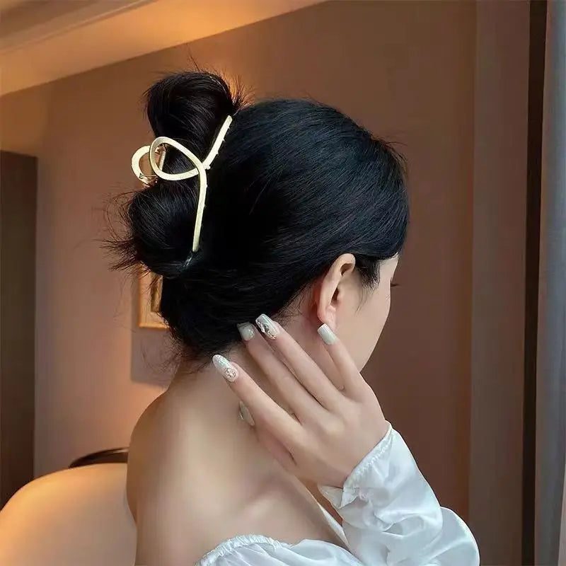 Alloy Hair Clip,Large hair Accessories, Simple hairpin,Thin hair Styling Tools for women