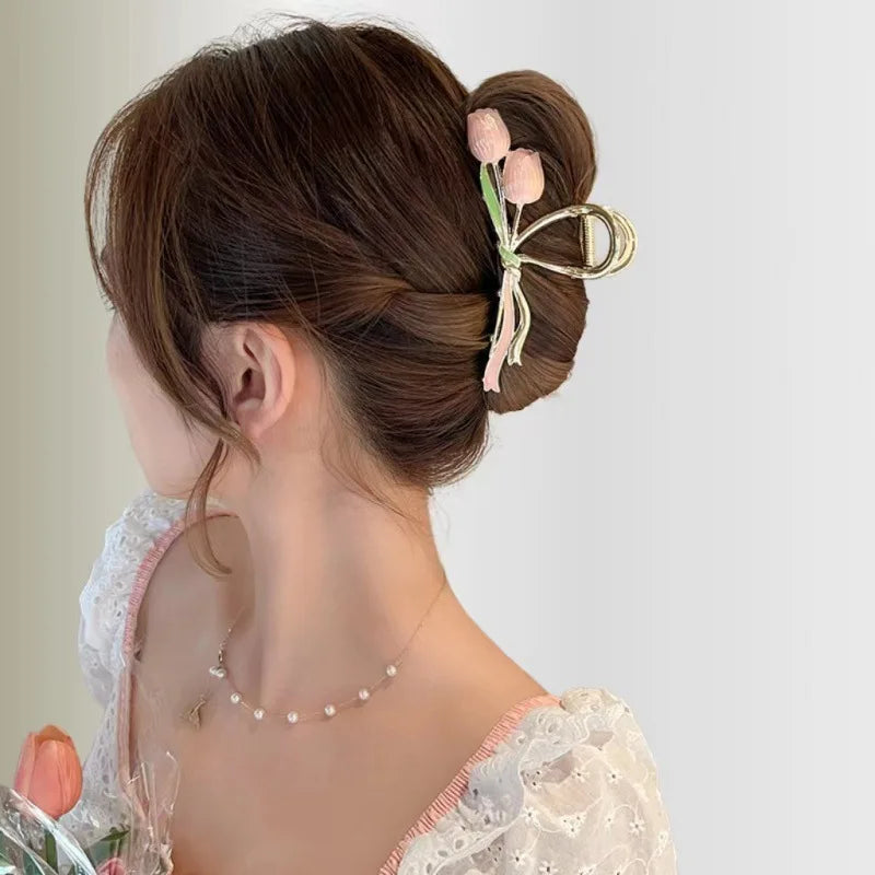 Alloy Hair Clip,Large hair Accessories, Simple hairpin,Thin hair Styling Tools for women
