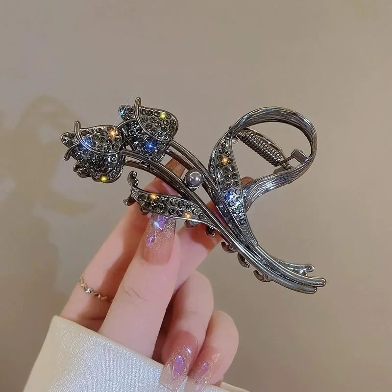 Alloy Hair Clip,Large hair Accessories, Simple hairpin,Thin hair Styling Tools for women