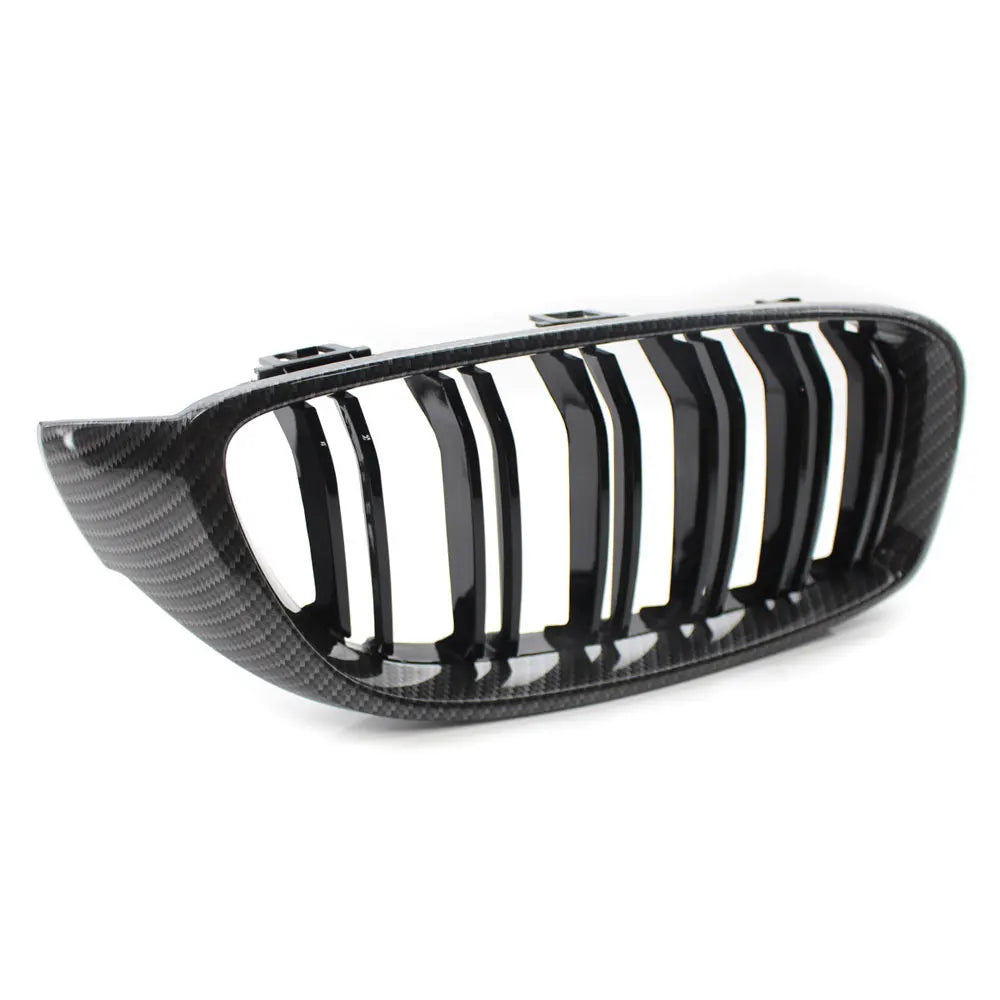 Carbon Fiber A Pair Front Hood Kidney Sport Grill Grille For BMW F32 F33 F36 M3 M4 F80 F82 F83 4-Series 2013 2014 2015 2016-2018
