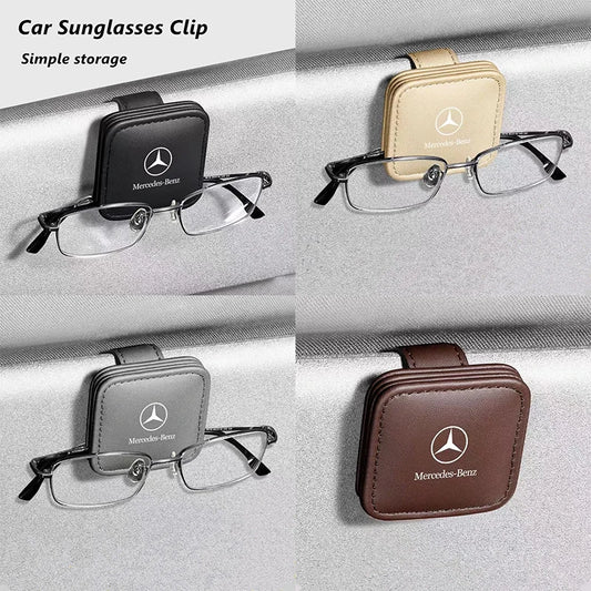Car Interior Sun Visor Eyeglasses Holder Sunglasses Clip For Mercedes Benz W222 W203 W206 W220 W205 W211 W212 W201 W210 W108 GLC