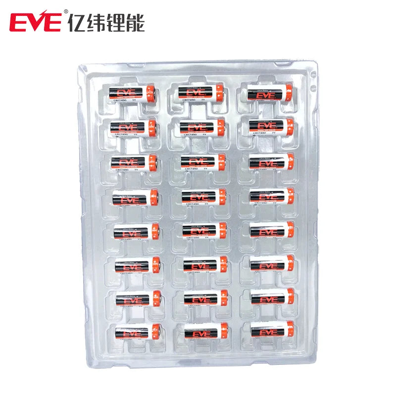 Original EVE CR17450 3V 2400mah Li-MnO2 Lithium Batteries For Intelligent Water Meter Smoke And Fire Detection Alarm GPS Locator