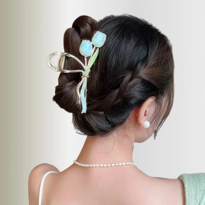 Alloy Hair Clip,Large hair Accessories, Simple hairpin,Thin hair Styling Tools for women