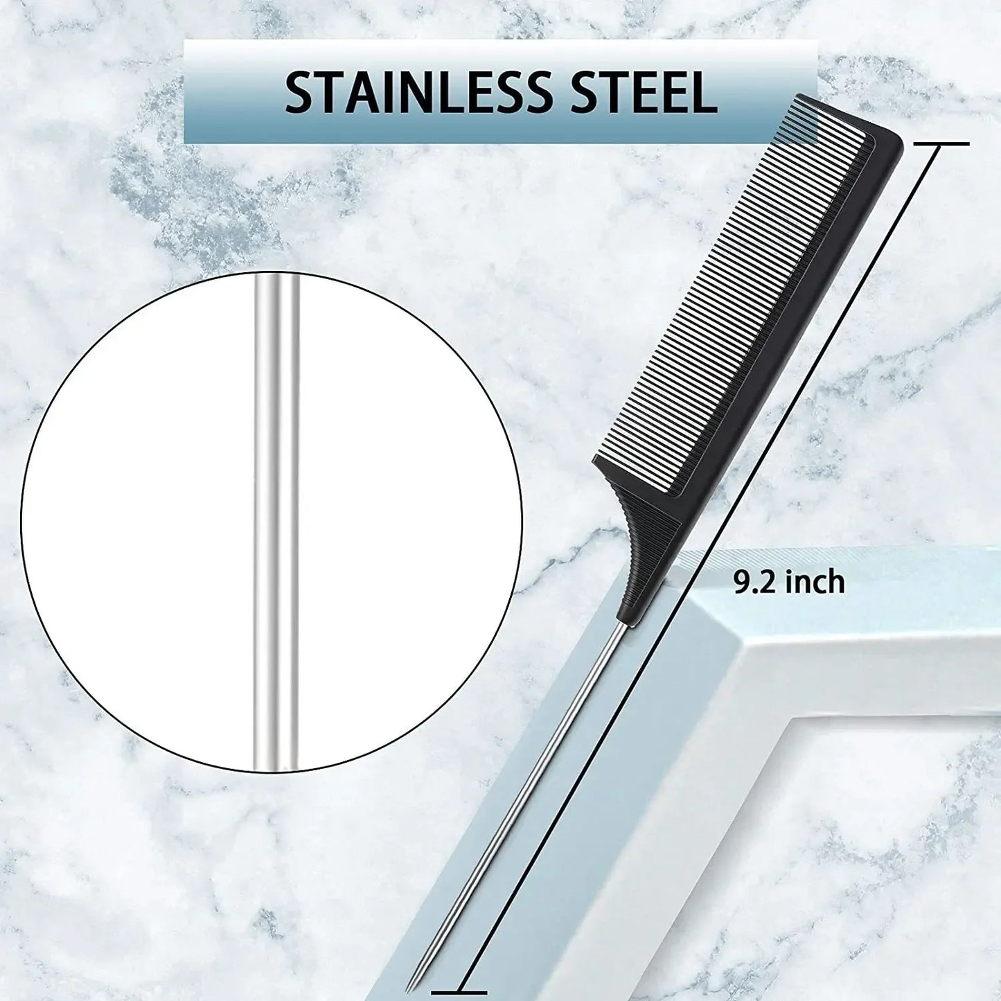 Double Sided Edge Control Hair Comb Hair Styling Brush Set Teasing Comb Slick Back Hair Brush for Men Women Comb Accessories
