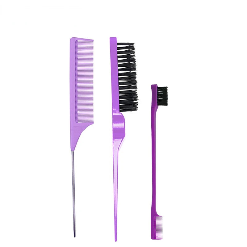 Double Sided Edge Control Hair Comb Hair Styling Brush Set Teasing Comb Slick Back Hair Brush for Men Women Comb Accessories