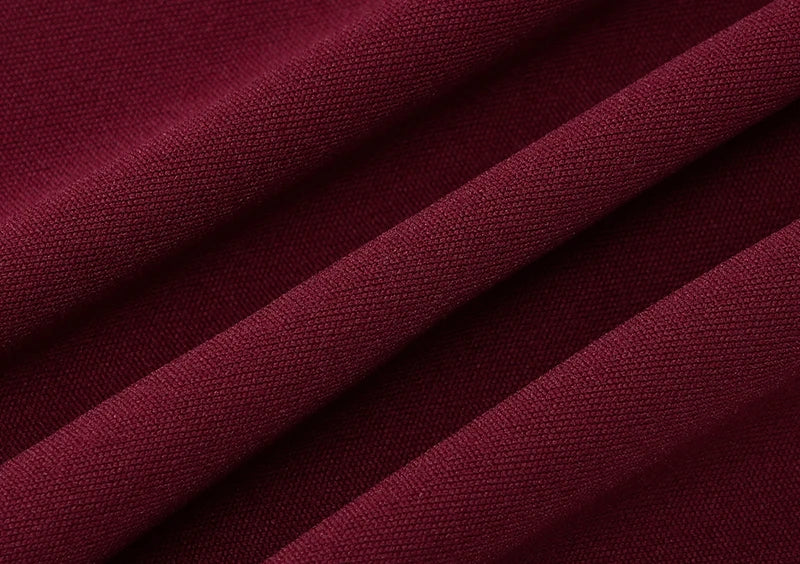 DGLUKE Elegant Strapless Long Dresses Woman Summer 2025 Sexy Ruched Bodycon Maxi Dress Burgundy Evening Party Dress With Gloves