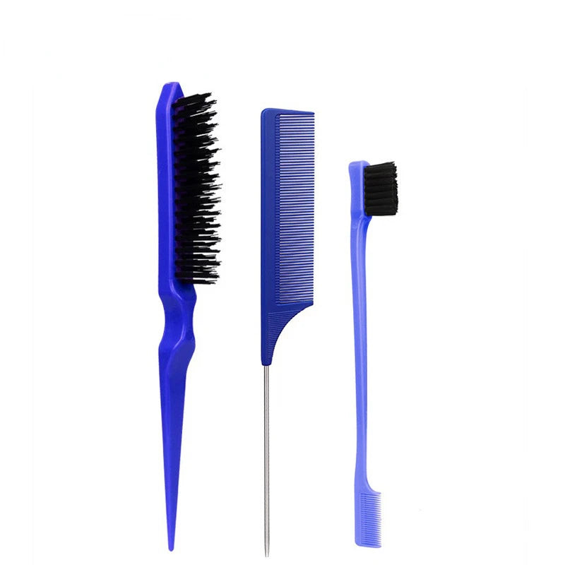 Double Sided Edge Control Hair Comb Hair Styling Brush Set Teasing Comb Slick Back Hair Brush for Men Women Comb Accessories