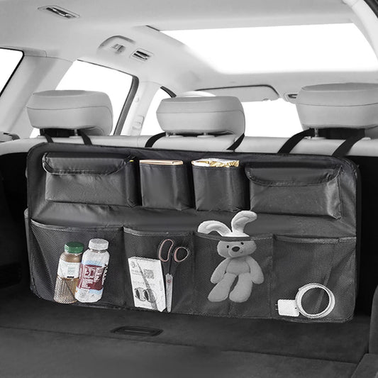 Car Trunk Storage Bag Adjustable Multi-Pocket Backseat Organizer Universal Car Backseat Hanging Organizer Bag Car Accessories